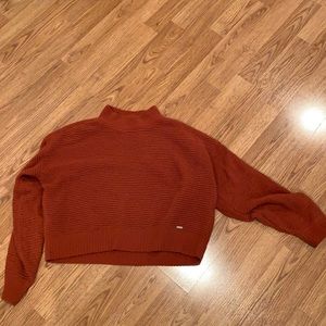 Hollister Mock Turtle Neck Chenille Crop Sweater - Small